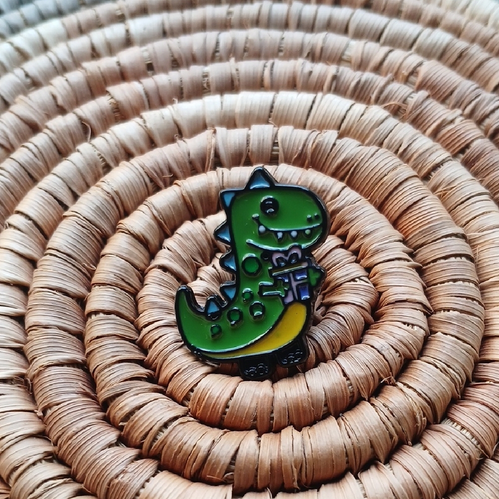 5/$25 NEW Birthday Present T-Rex Enamel Pin